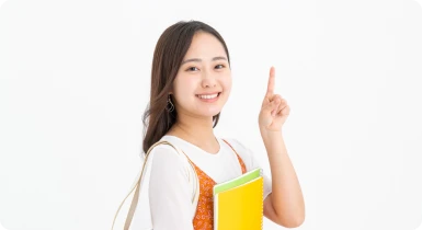 笑顔の大学生